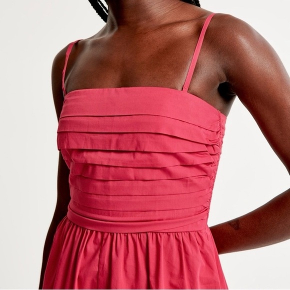 NWT Abercrombie & Fitch Emerson Ruched Strapless Romper Pink Size Small Tall - Picture 4 of 16